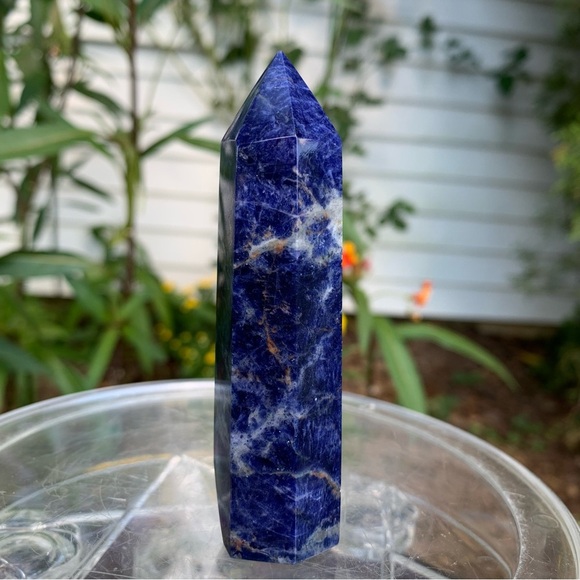 Sodalite Other - Blue Sodalite Healing Crystal Wands Obelisk Reiki Tower Point Chakra Stone 3.75"